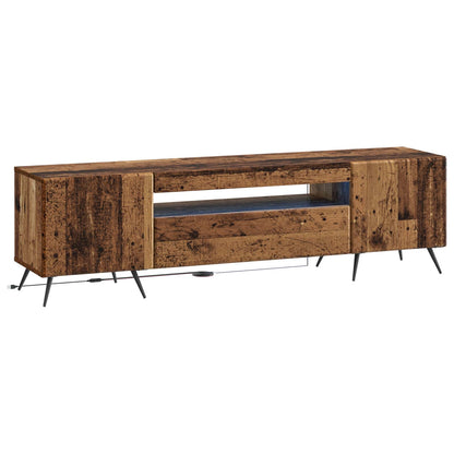 vidaXL LED TV Cabinet Old Wood Engineered Wood