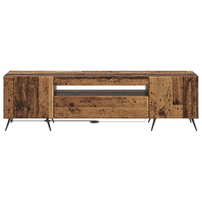 vidaXL LED TV Cabinet Old Wood Engineered Wood