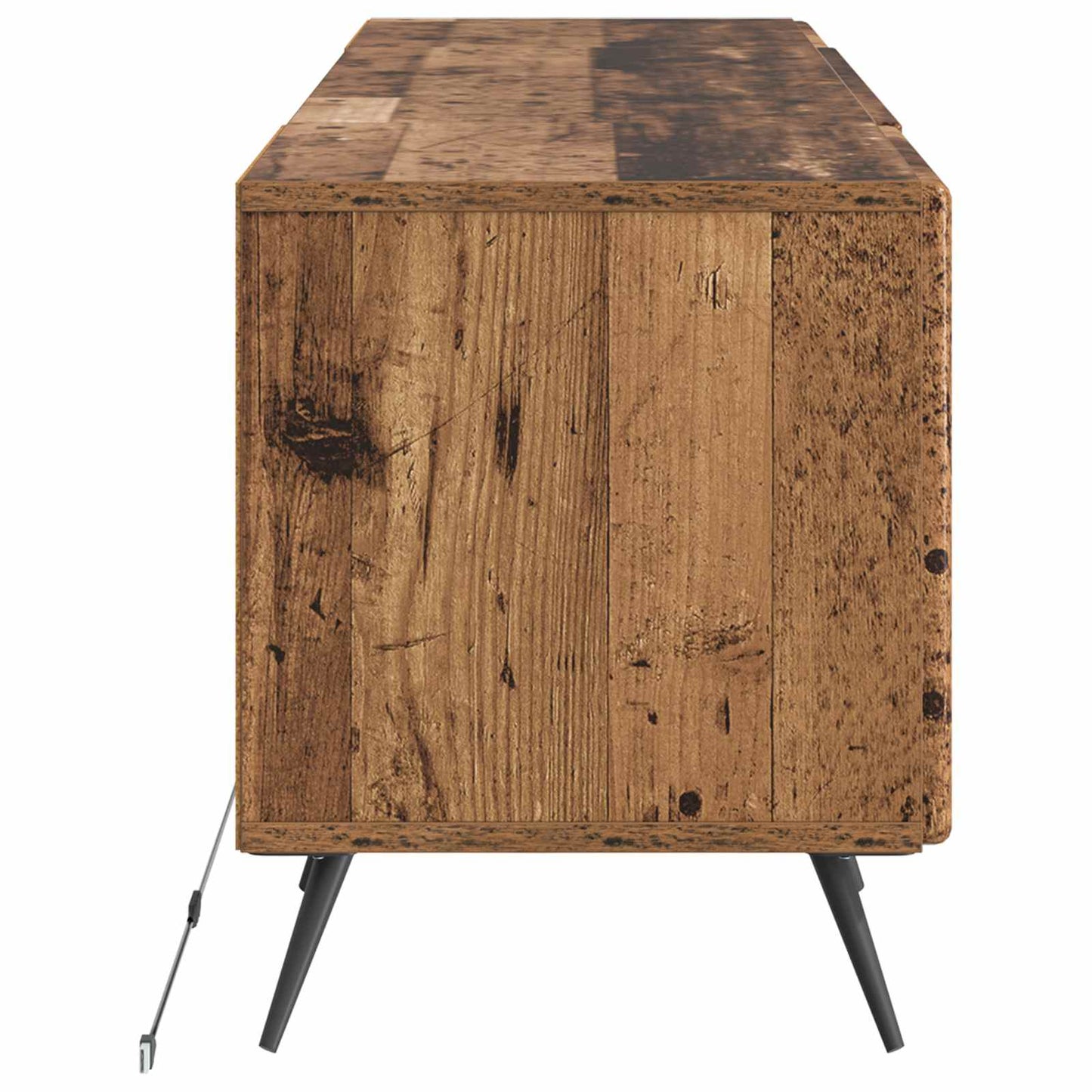 vidaXL LED TV Cabinet Old Wood Engineered Wood