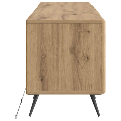 vidaXL LED TV Cabinet Artisan Oak Engineered Wood