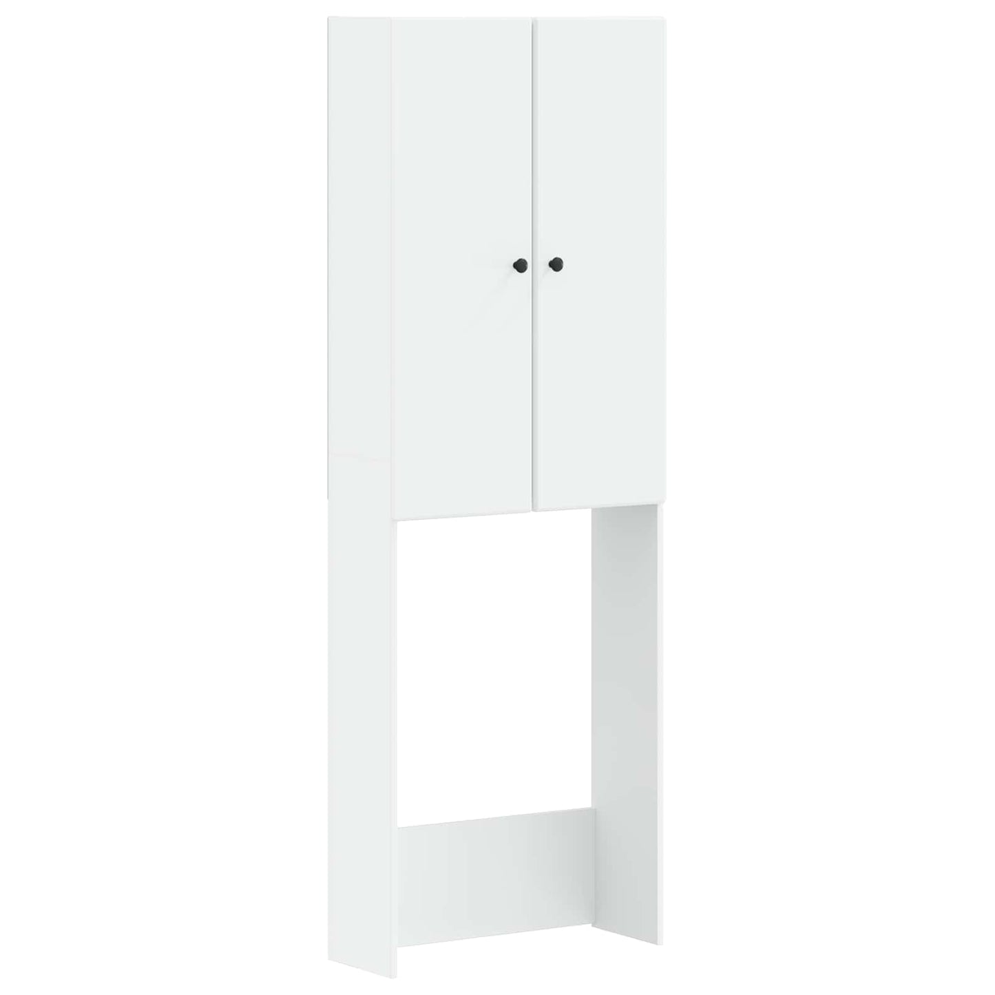 vidaXL Toilet Cabinet BREDA White 66 x 25.5 x 190 cm Engineered Wood
