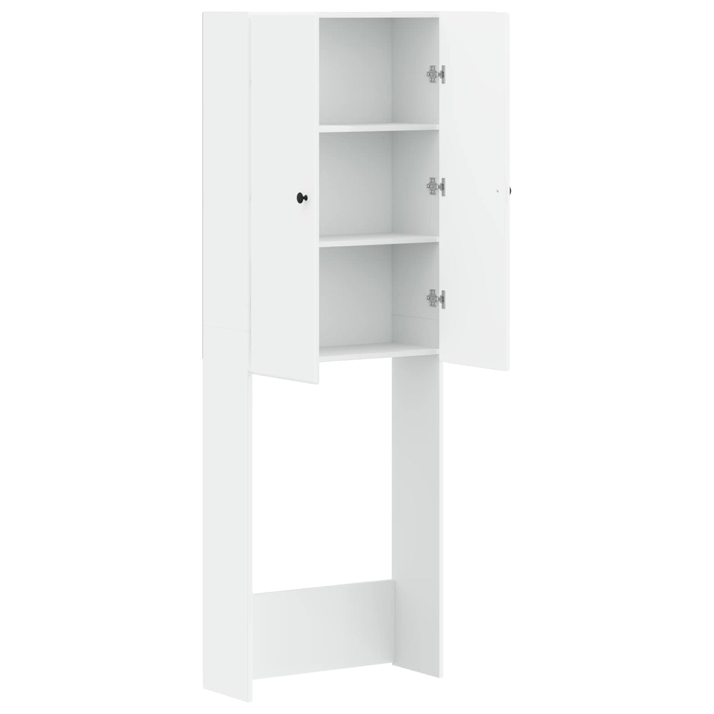 vidaXL Toilet Cabinet BREDA White 66 x 25.5 x 190 cm Engineered Wood