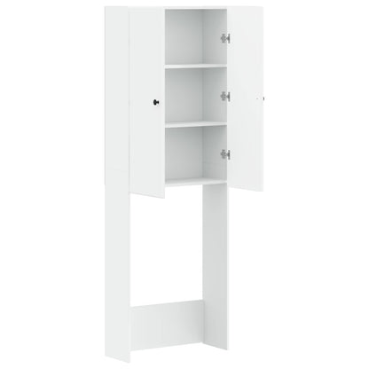 vidaXL Toilet Cabinet BREDA White 66 x 25.5 x 190 cm Engineered Wood
