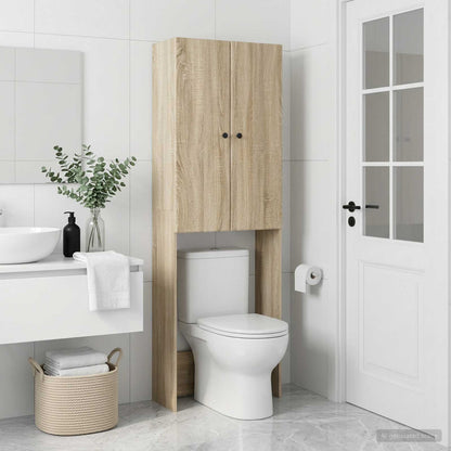 vidaXL Toilet Cabinet BREDA Sonoma Oak 66 x 25.5 x 190 cm