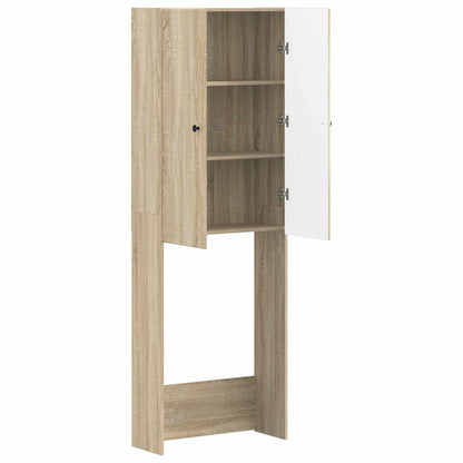 vidaXL Toilet Cabinet BREDA Sonoma Oak 66 x 25.5 x 190 cm