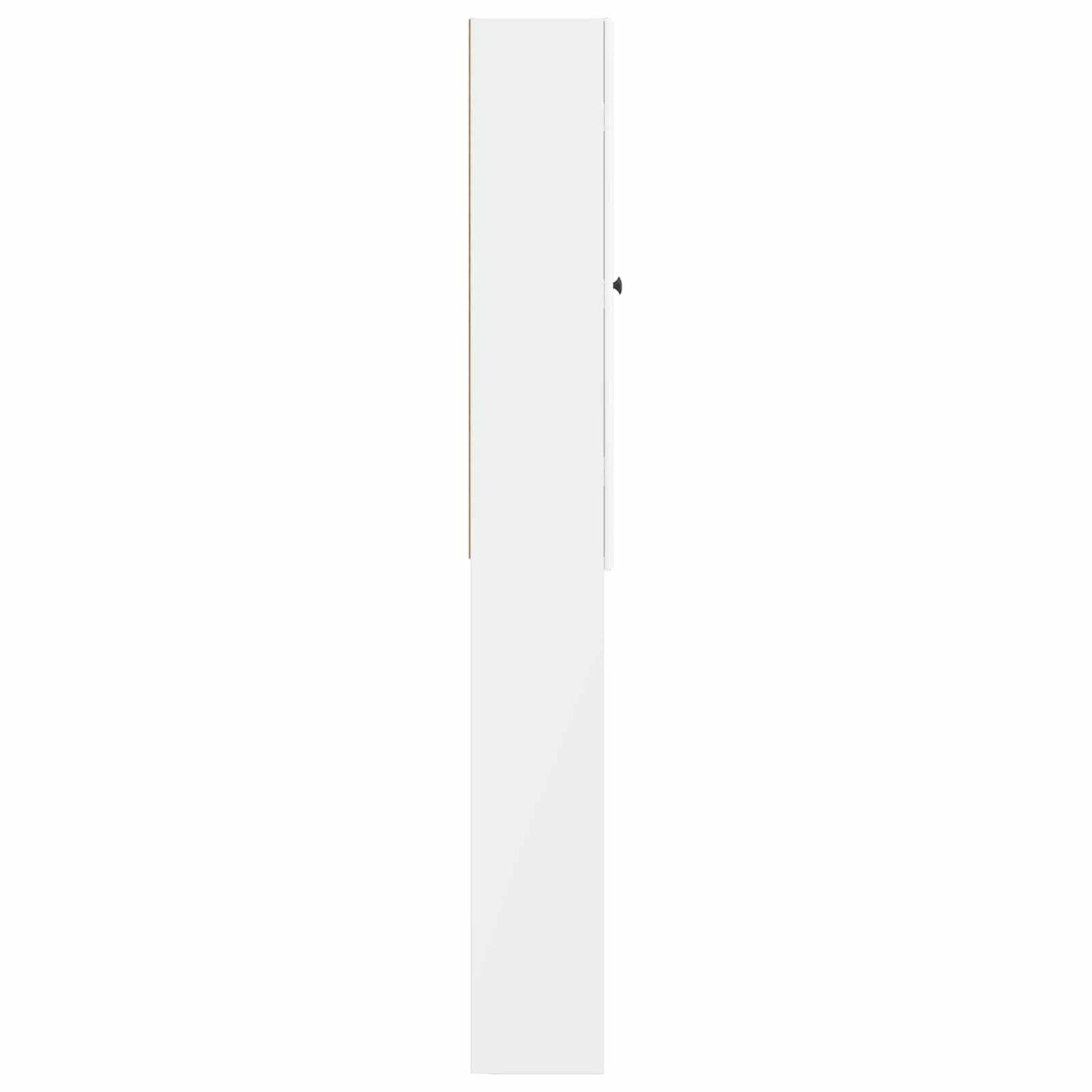 vidaXL Toilet Cabinet BREDA High Gloss White 66 x 25.5 x 190 cm