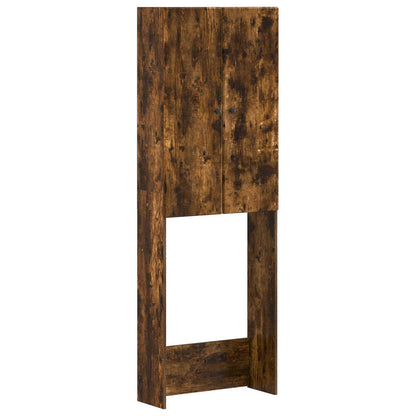 vidaXL Toilet Cabinet BREDA Smoked Oak 66 x 25.5 x 190 cm