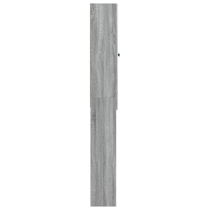 vidaXL Toilet Cabinet BREDA Grey Sonoma 66 x 25.5 x 190 cm