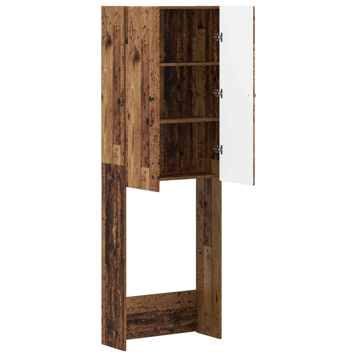 vidaXL Toilet Cabinet BREDA Old Wood 66 x 25.5 x 190 cm