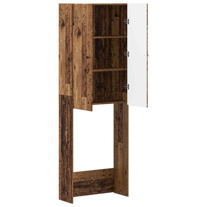 vidaXL Toilet Cabinet BREDA Old Wood 66 x 25.5 x 190 cm