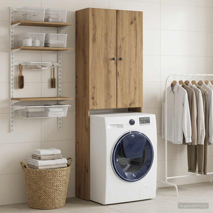 vidaXL Toilet Cabinet BREDA Artisan Oak 66 x 25.5 x 190 cm