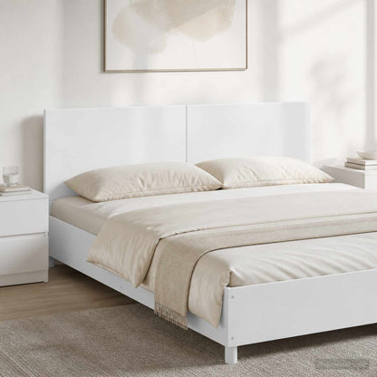 vidaXL Wall-Mounted Headboard BREDA White Engineered Wood