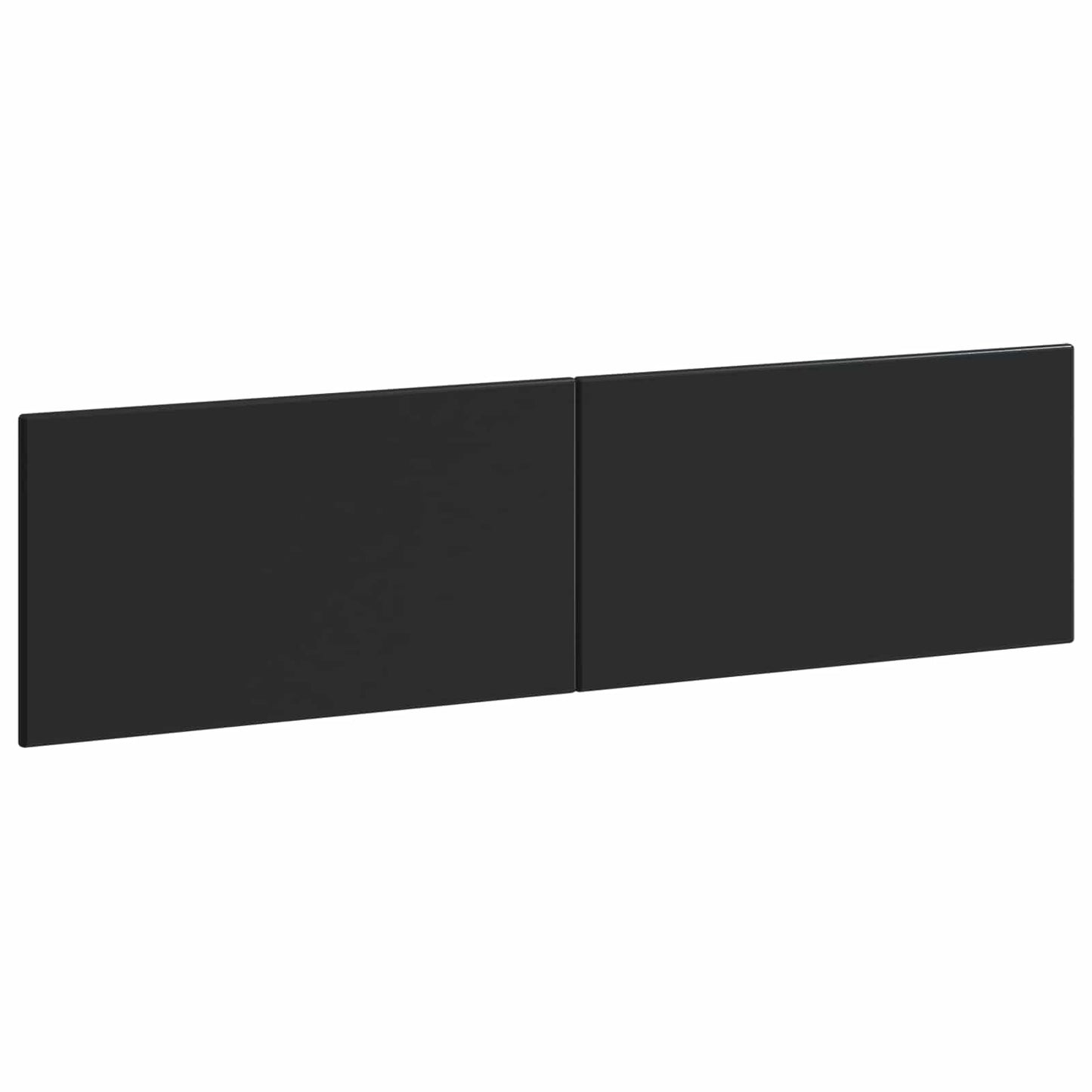 vidaXL Wall-Mounted Headboard BREDA Black Engineered Wood