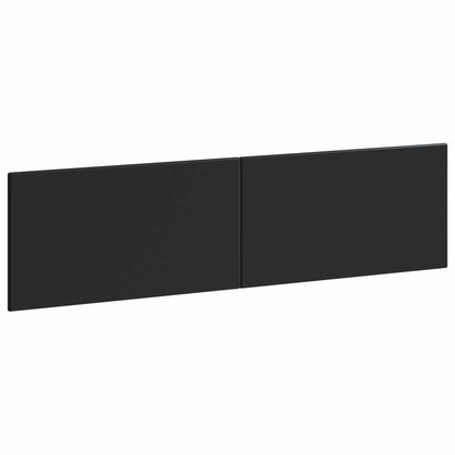 vidaXL Wall-Mounted Headboard BREDA Black Engineered Wood