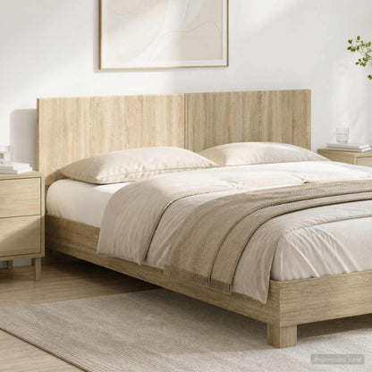 vidaXL Wall-Mounted Headboard BREDA Sonoma Oak Engineered Wood