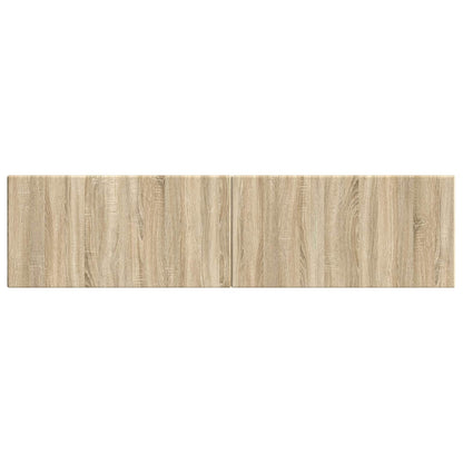 vidaXL Wall-Mounted Headboard BREDA Sonoma Oak Engineered Wood