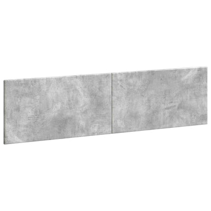 vidaXL Wall-Mounted Headboard BREDA Concrete Grey Engineered Wood