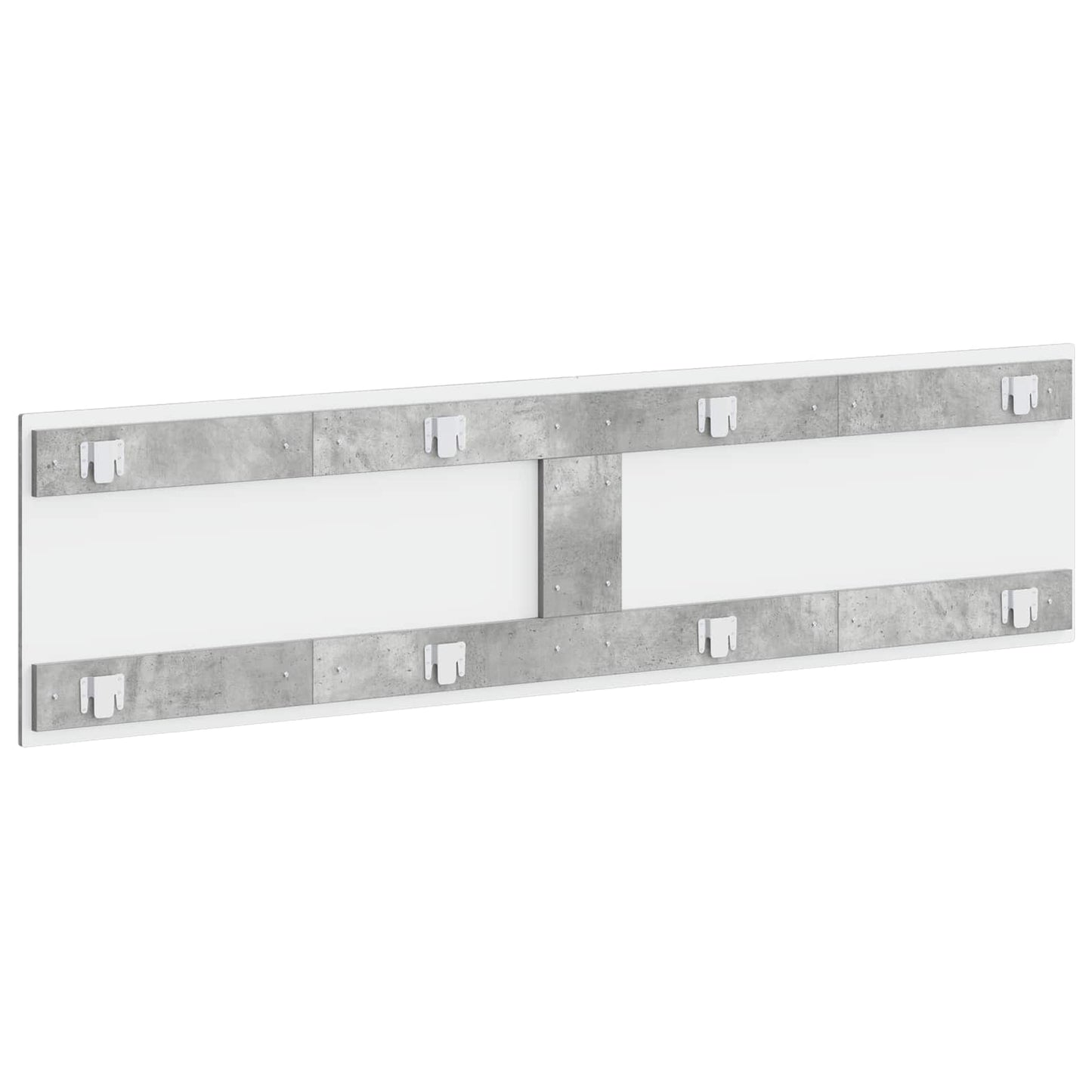 vidaXL Wall-Mounted Headboard BREDA Concrete Grey Engineered Wood