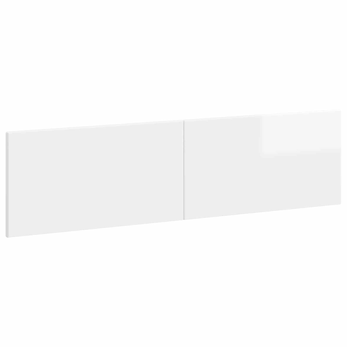 vidaXL Wall-Mounted Headboard BREDA High Gloss White Engineered Wood