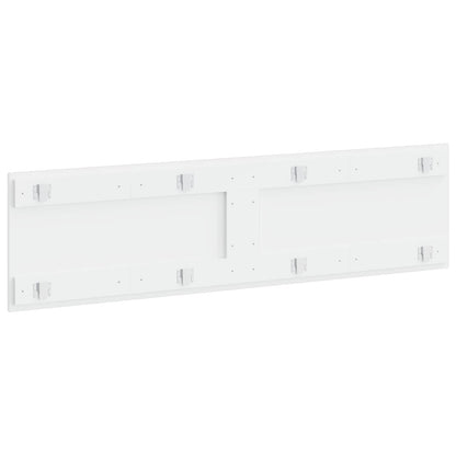 vidaXL Wall-Mounted Headboard BREDA High Gloss White Engineered Wood