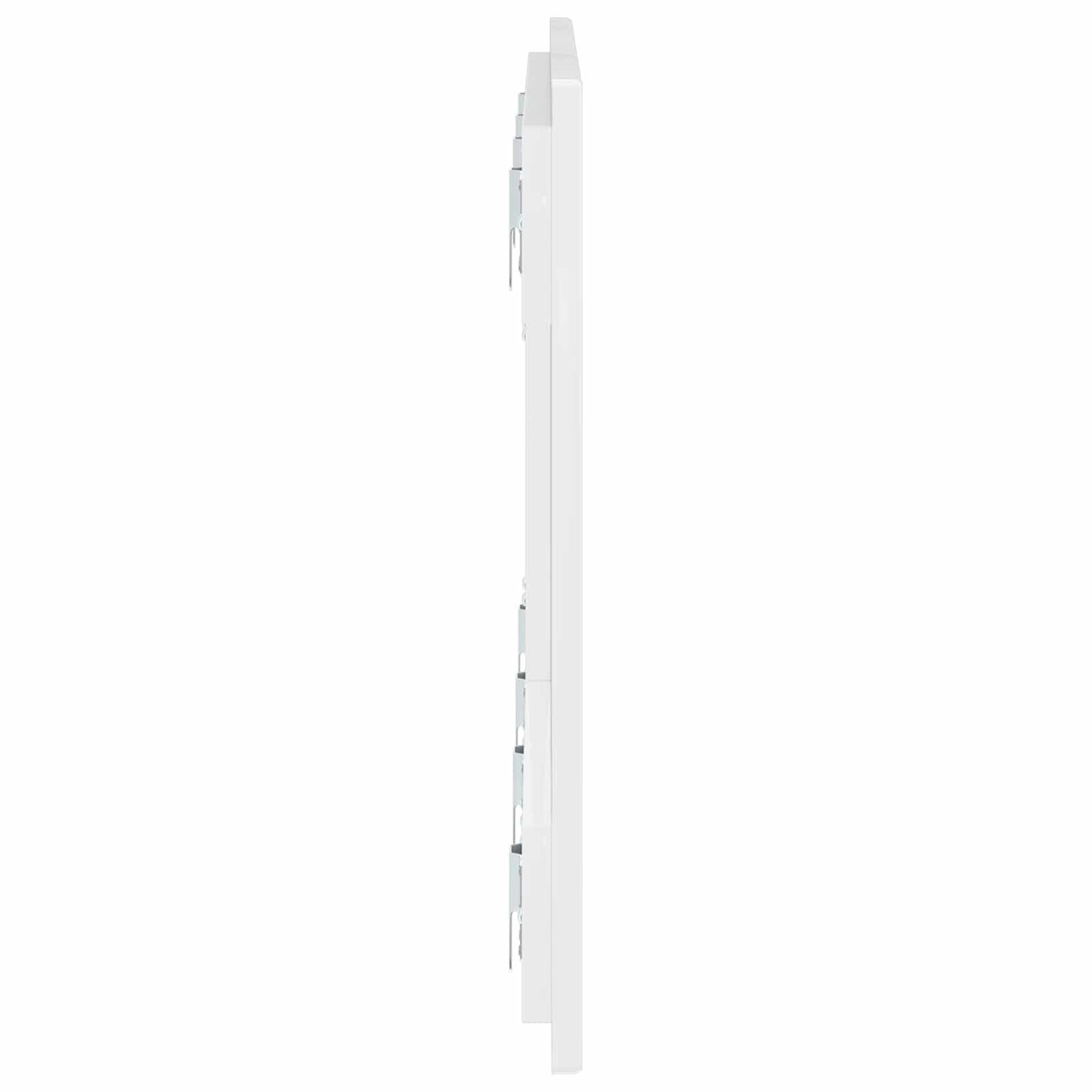 vidaXL Wall-Mounted Headboard BREDA High Gloss White Engineered Wood