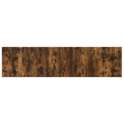 vidaXL Wall-Mounted Headboard BREDA Smoked Oak Engineered Wood