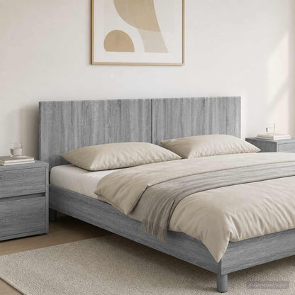 vidaXL Wall-Mounted Headboard BREDA Grey Sonoma Engineered Wood