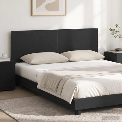 vidaXL Wall-Mounted Headboard BREDA Black Engineered Wood