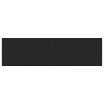 vidaXL Wall-Mounted Headboard BREDA Black Engineered Wood