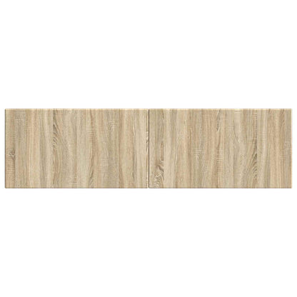 vidaXL Wall-Mounted Headboard BREDA Sonoma Oak Engineered Wood