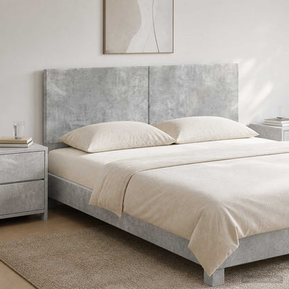 vidaXL Wall-Mounted Headboard BREDA Concrete Grey Engineered Wood