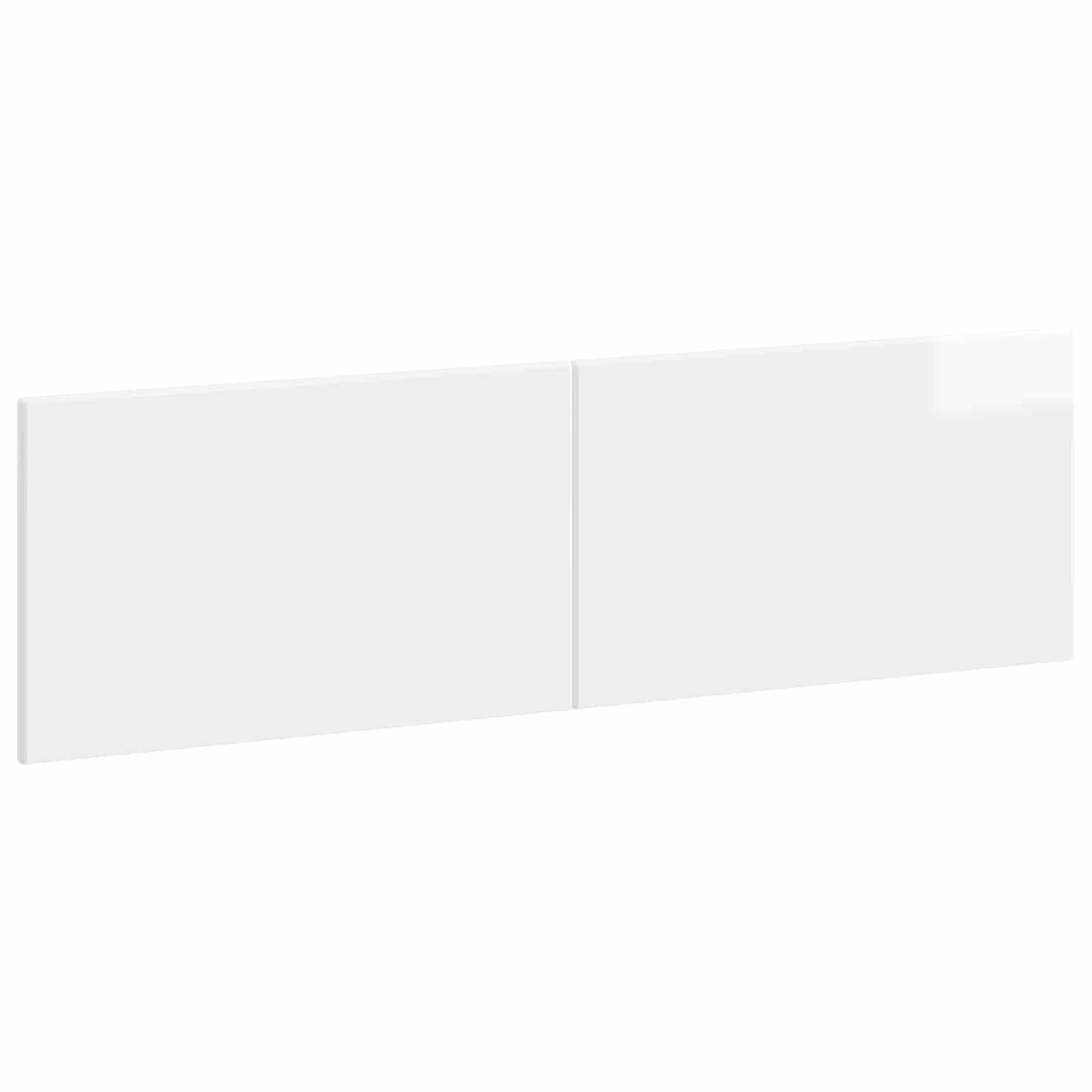 vidaXL Wall-Mounted Headboard BREDA High Gloss White Engineered Wood