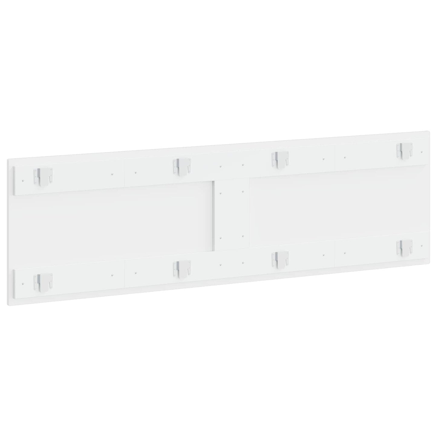 vidaXL Wall-Mounted Headboard BREDA High Gloss White Engineered Wood