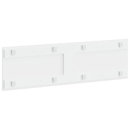 vidaXL Wall-Mounted Headboard BREDA High Gloss White Engineered Wood