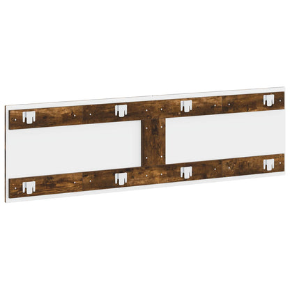 vidaXL Wall-Mounted Headboard BREDA Smoked Oak Engineered Wood