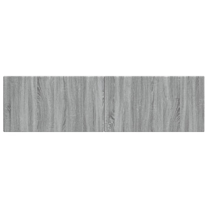 vidaXL Wall-Mounted Headboard BREDA Grey Sonoma Engineered Wood