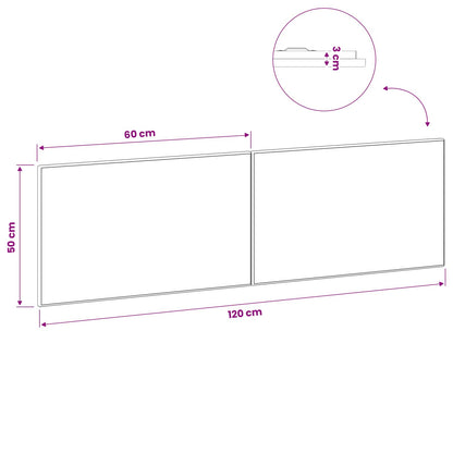 vidaXL Wall-Mounted Headboard BREDA Old Wood Engineered Wood