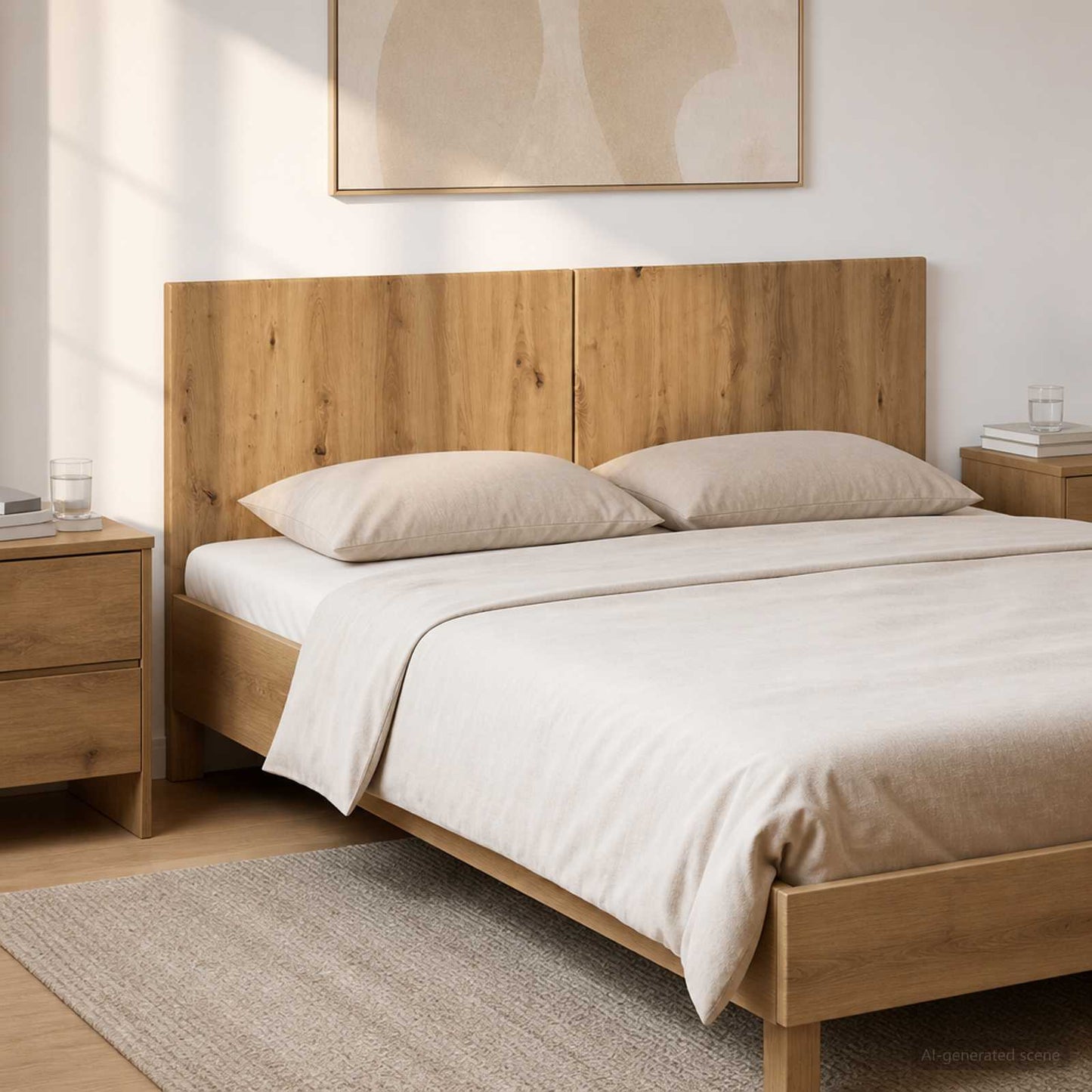 vidaXL Wall-Mounted Headboard BREDA Artisan Oak Engineered Wood
