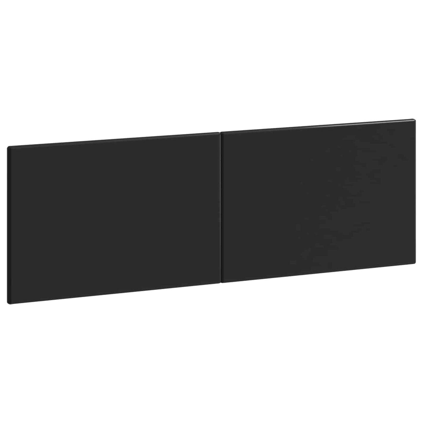 vidaXL Wall-Mounted Headboard BREDA Black Engineered Wood