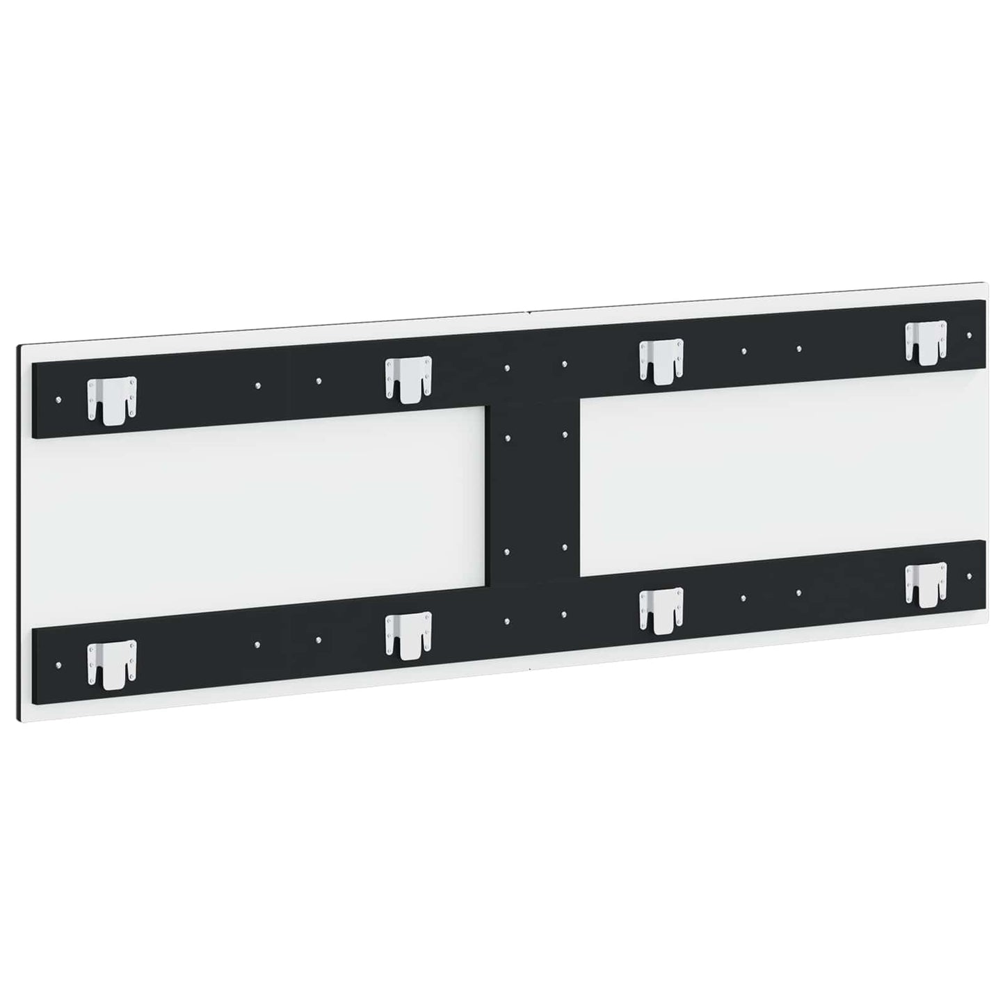 vidaXL Wall-Mounted Headboard BREDA Black Engineered Wood