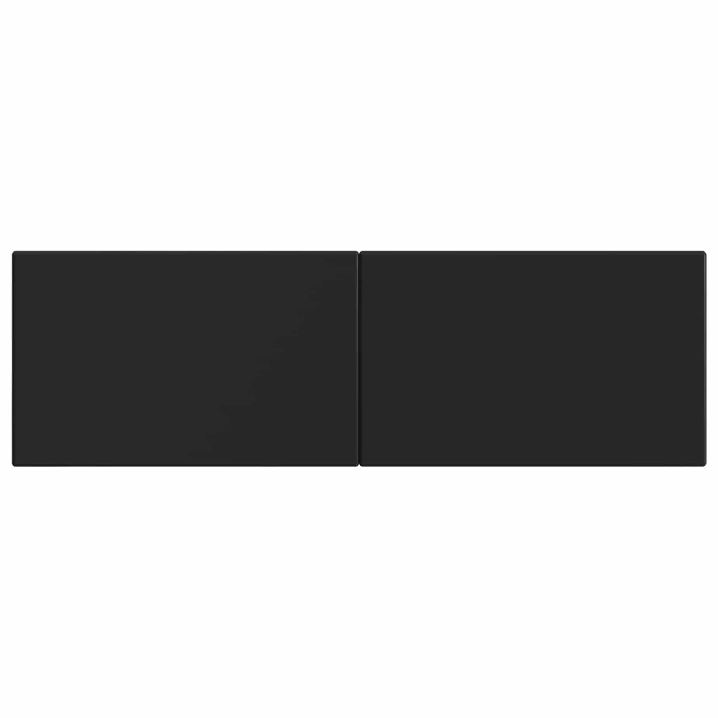 vidaXL Wall-Mounted Headboard BREDA Black Engineered Wood