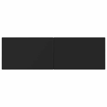 vidaXL Wall-Mounted Headboard BREDA Black Engineered Wood