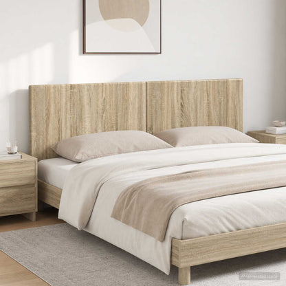vidaXL Wall-Mounted Headboard BREDA Sonoma Oak Engineered Wood