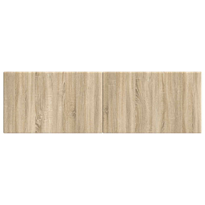vidaXL Wall-Mounted Headboard BREDA Sonoma Oak Engineered Wood