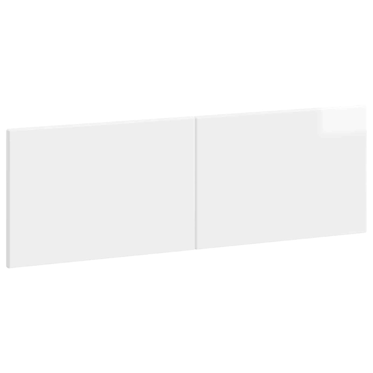 vidaXL Wall-Mounted Headboard BREDA High Gloss White Engineered Wood