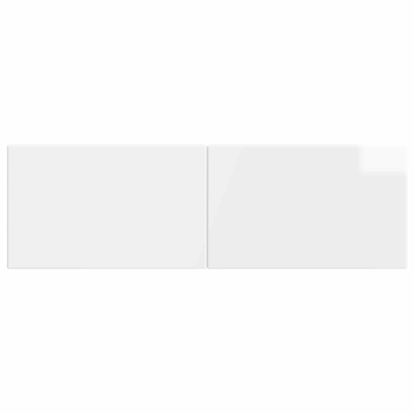 vidaXL Wall-Mounted Headboard BREDA High Gloss White Engineered Wood