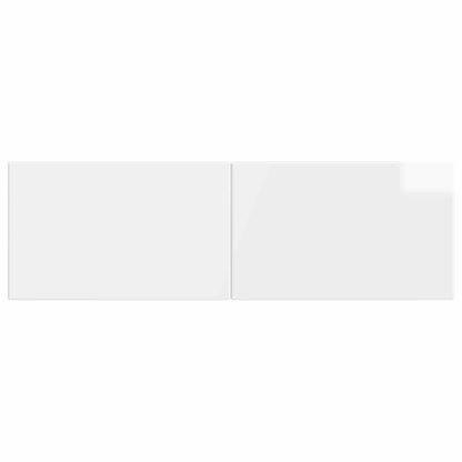 vidaXL Wall-Mounted Headboard BREDA High Gloss White Engineered Wood
