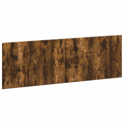 vidaXL Wall-Mounted Headboard BREDA Smoked Oak Engineered Wood