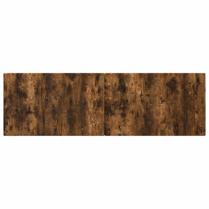vidaXL Wall-Mounted Headboard BREDA Smoked Oak Engineered Wood