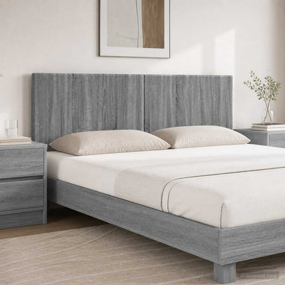 vidaXL Wall-Mounted Headboard BREDA Grey Sonoma Engineered Wood